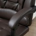 Ergonomic Office Chair, PU Leather Office Chair with Footrest, Reclining Function, Lumbar Support for Home, Office (Brown) - USBGY-1HUPO