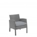 4 PCS Patio Furniture Set, Outdoor Rattan Wicker Conversation Set with Coffee Table, 2-Seater Sofa, 2 Arm Chairs for Home, Yard, Backyard - JDW4