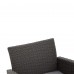 4 PCS Patio Furniture Set, Outdoor Rattan Wicker Conversation Set with Coffee Table, 2-Seater Sofa, 2 Arm Chairs for Home, Yard, Backyard - JDW4