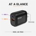 120W USB C Wall Charger, Dual-Port USB C and USB A, Black