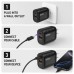 120W USB C Wall Charger, Dual-Port USB C and USB A, Black