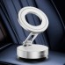 Magnetic Vacuum Suction Phone Holder 360° Adjustable Car Mount with Foldable Arm, 20-Magnet Ring Grip, Adhesive Pad for Dashboard Windshield Desk Kitchen, Silver