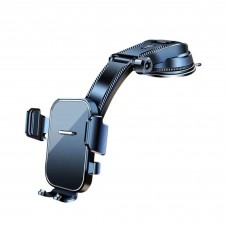 Car Phone Holder Mount, 360° Rotating Dashboard Windshield Cell Phone Holder with Suction Cup Base, Adjustable Waterfall Arm, Hands-Free GPS Navigation Stand for iPhone Samsung Smartphones