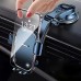 Car Phone Holder Mount, 360° Rotating Dashboard Windshield Cell Phone Holder with Suction Cup Base, Adjustable Waterfall Arm, Hands-Free GPS Navigation Stand for iPhone Samsung Smartphones