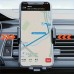 Car Phone Holder Mount, 360° Rotating Dashboard Windshield Cell Phone Holder with Suction Cup Base, Adjustable Waterfall Arm, Hands-Free GPS Navigation Stand for iPhone Samsung Smartphones