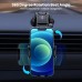 Car Phone Holder Mount, 360° Rotating Dashboard Windshield Cell Phone Holder with Suction Cup Base, Adjustable Waterfall Arm, Hands-Free GPS Navigation Stand for iPhone Samsung Smartphones