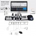 88-Key Roll-Up Digital Piano Rechargeable Electronic Silicone Keyboard - Black