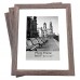 3-Pack Wood Style Photo Frame Set, Mat to 5 x 7"  for Wall Pictures, Decor, Home, Tablestand  - 8 x 10" (20 x 25 cm)