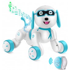 Smart Robotic Puppy  Dog Pets with LED Eyes, Interactive Walking Sing Telling  Story with Watch Remote