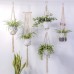 Macrame Plant Hangers, 4 Set Hanging Planters for Home Decor, Indoor, Outdoor - 6YZZ