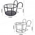 Outdoor Plant Stand, 3 Pack with 1 Free Hanging Baskets Flower Pot Stand, Indoor Plant Holder Stand for Patio Garden, Corner Balcony, Home - AR-HPS-B