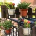 Outdoor Plant Stand, 3 Pack with 1 Free Hanging Baskets Flower Pot Stand, Indoor Plant Holder Stand for Patio Garden, Corner Balcony, Home - AR-HPS-B