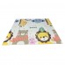 Foldable Baby Play Mat Double-Sided Animal & Traffic Theme, Soft Non-Toxic Foam Waterproof Portable Playmat for Toddlers Babies, and Kids (200 x 180 cm)
