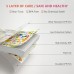Baby Foldable Playmat, 200 x 180 cm Large XPE Playmat, Reversible, Waterproof, Anti-Slip (Alphabet Train)