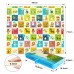 Baby Foldable Playmat, 200 x 180 cm Large XPE Playmat, Reversible, Waterproof, Anti-Slip (Animals & Jungle)