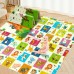 Baby Foldable Playmat, 200 x 180 cm Large XPE Playmat, Reversible, Waterproof, Anti-Slip (Animals & Jungle)