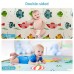 Baby Play Mat, Large Foam Crawling Playmat, Extra Thick Folding Reversible Waterproof Non Toxic Portable Floor Mat with Letters and Numbers 196 x 77 x 1.5 cm