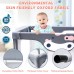 Baby Playpen with Mat, 120 x 120 cm Playard Activity Center with Anti-Slip, Breathable Mesh, Padded Playmat, Storage Bag - BP5127-M