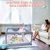 Baby Playpen with Mat, 120 x 120 cm Playard Activity Center with Anti-Slip, Breathable Mesh, Padded Playmat, Storage Bag - BP5127-M