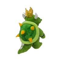 King Turtle Dragon Plush Toy Soft Stuffed Monster with Crown & Spiked Shell 24cm Collectible Plush Figure Gift for Kids, Gamers & Room Décor