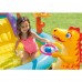 Children Kids Outdoor Dinoland Inflatable Kiddie Pool Center with Slide for Ages 3+ 131 x 90 x 44"