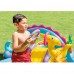 Children Kids Outdoor Dinoland Inflatable Kiddie Pool Center with Slide for Ages 3+ 131 x 90 x 44"