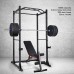 Power Cage, Squat Rack Workout Station 1200lb Capacity with 2 Extra J-Hooks for Weightlifting, Strength Training, Home Gym - 1020160-161