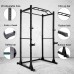 Power Cage, Squat Rack Workout Station 1200lb Capacity with 2 Extra J-Hooks for Weightlifting, Strength Training, Home Gym - 1020160-161