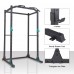 Power Cage, Multifunctional 1200lb Capacity Squat Rack with 2 Extra J-Hooks for Squats, Bench Press, Pull Ups, Strength Training, Home, Gym - 1026785