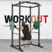 Power Cage, Multifunctional 1200lb Capacity Squat Rack with 2 Extra J-Hooks for Squats, Bench Press, Pull Ups, Strength Training, Home, Gym - 1026785