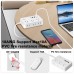 Power Strip with USB Ports, 6 AC Outlets, 3 USB-A & 1 USB-C Charging Ports, 4.8 ft Flat Extension Cord, 45° Angled Plug, Wall Mountable Charging Station for Home Office Desk