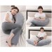 Pregnancy Pillow for Sleeping, Adjustable Maternity Full Body Pillow for Pregnant Women with Washable Cover (Grey)