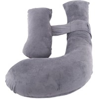 H-Shaped Pregnancy Pillow for Sleeping, Adjustable Maternity Full Body Pillow for Pregnant Women with Washable Cover 