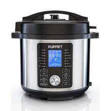 17-in-1 Multi-Use Electric Pressure Cooker, 6 Quart, Stainless Steel Slow Cooker, Rice Cooker, Steamer, Saute, Yogurt Maker