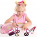 22PC Pretend Roleplay Makeup Kit with 2 Cosmetic Bags, Phone, Eyeshadow, Blush, Lipstick, Sunglasses for Children Kids Girls Ages 3+ 