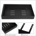 Pull-Out Cabinet Organizer, Black Metal Sliding Storage Drawer Rack, 25 cm Wide Under Sink Shelf Tray, 42 x 25 x 7 cm, Kitchen Pantry Bathroom Cabinet Organizer