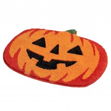 2-Pack Halloween Pumpkin Floormat, 85 x 59 cm Door Mat with Non-Slip Rubber Lined for Home, Bathroom, Entrance Door - ZW-HS-A16