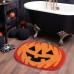 2-Pack Halloween Pumpkin Floormat, 85 x 59 cm Door Mat with Non-Slip Rubber Lined for Home, Bathroom, Entrance Door - ZW-HS-A16