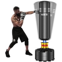 DRIPEX Freestanding Punching Bag, Free Stand Training Boxing Bag for Teens, Adults, Boxing, Kickboxing, Fitness Workout Training - RW081201