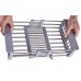 Toytexx Plate Vegetable Fruit Drying Rack Over Sink-Stainless Steel Drainer with Adjustable Arms Holder Functional Kitchen Sink Organizer