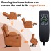 Power Lift Recliner Chair for Adults, Dual Motor Lay Flat Reclining Chair with Heat, Massage, USB Ports, Cup Holders, Side Pockets, Brown, Living Room Relaxation Chair