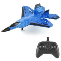 RC Glider Plane, F-22 Remote Control Jet with 2.4GHz Remote Control for Kids, Beginners - Z58