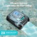 Cordless Pool Vacuum, Robotic Pool Cleaner with Strong Suction, LED Indicator for Above/In-Ground Flat Pools Up to 60 ft