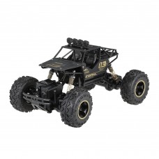 1:16 2.4G RC Rock Crawler Alloy Metal Car 4WD All Terrain High Speed (Black)