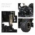 1:16 2.4G RC Rock Crawler Alloy Metal Car 4WD All Terrain High Speed (Black)