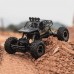 1:16 2.4G RC Rock Crawler Alloy Metal Car 4WD All Terrain High Speed (Black)