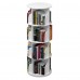 4 Tier 360° Rotating Stackable Shelves Bookshelf Organizer