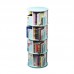 4 Tier 360° Rotating Stackable Shelves Bookshelf Organizer