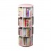 4 Tier 360° Rotating Stackable Shelves Bookshelf Organizer