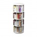 4 Tier 360° Rotating Stackable Shelves Bookshelf Organizer